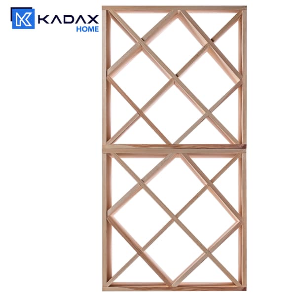 KADAX Vinställ i trä, 48 flaskor, alkoholskåp, 104 cm, set om 2