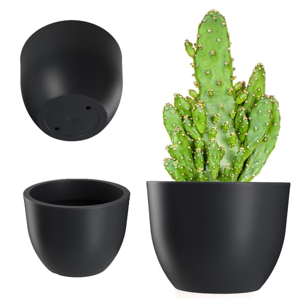 KADAX Blomkruka Trädgårdsblomkruka Rund 30cm Antracit