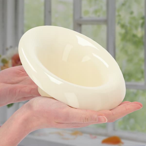 KADAX Urtepotteskjuler til Arrangementer Kompositioner Midterstykke Ikebana Base Creme 9cm
