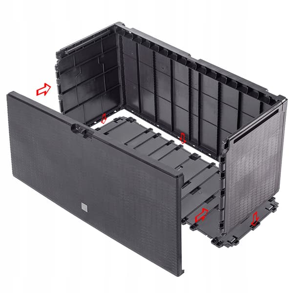 KADAX Haveboks Balkonboks 290L Til Have Balkon Terrasse Brun