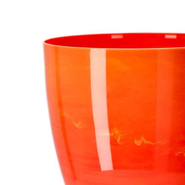 KADAX Urtepottedæksel 12cm Urtepotte Orange Marmor Til Stue
