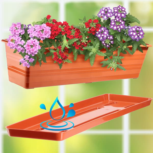 KADAX Balkonkasse 60 cm Urtepotte Urtepottestativ Balkon Blomsterstativ