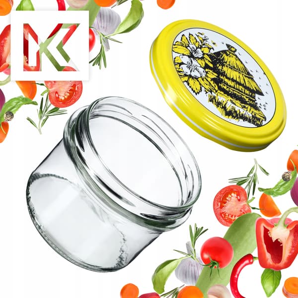 KADAX Tartu muurauspurkit 235ml 10kpl 82mm + "Bees" kannet