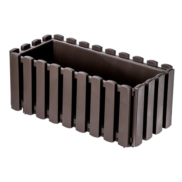 KADAX Balkonkasse Urtepotte 38x18x16,5 cm Brun Balkon