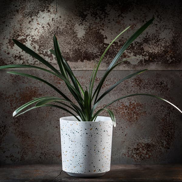 KADAX Urtepotte Plastik Urtepottedæksel til Rund Terrazzo Potte 19cm