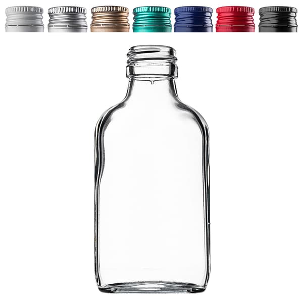 KADAX 100x Höftkolv Liten Flaska Flaskor För Tinkturer Hembränt Bröllopspresent 100ml
