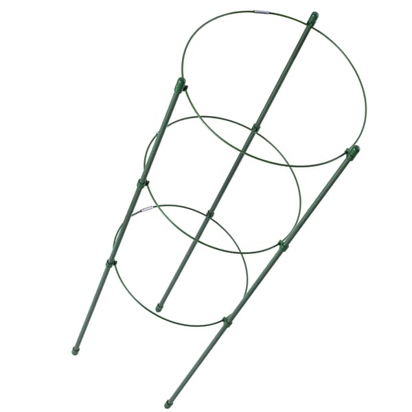 KADAX Ringstøtte til planter og blomster 60 cm metalstøtteringe 6 stk.
