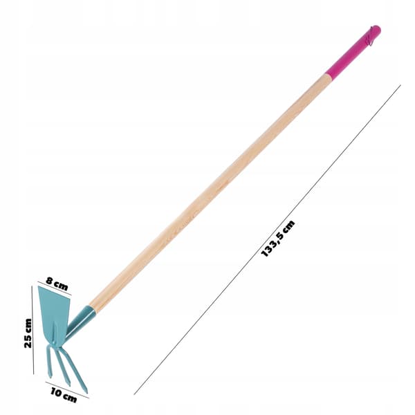 KADAX Havehakke til Gravemaskine med Gaffel 10cm Dame 134cm