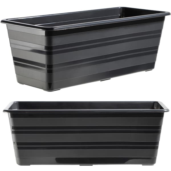 KADAX Balkonkasse 40 cm Urtepotte Urtepotte Balkon Antracit