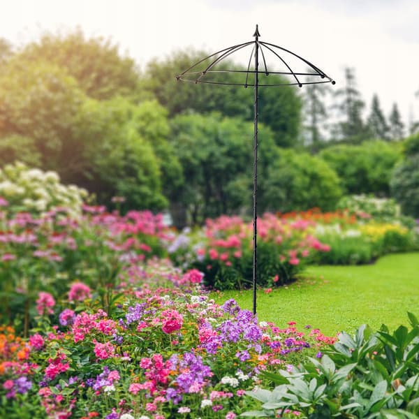 KADAX Parasollstöd för rosor, klätterväxter, murgröna, metallpergola 190 cm