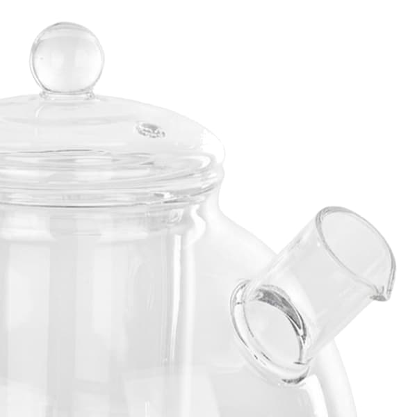 KADAX Värmebeständig glaskanna med örtteinfuser 1,1 l med lock