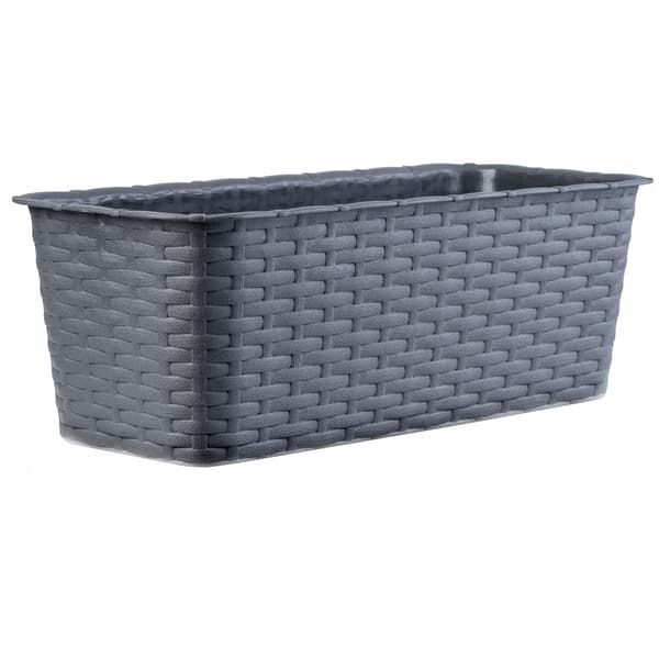 KADAX Balkonkasse 40 cm Urtepotte Urtepotte Balkon Grafit