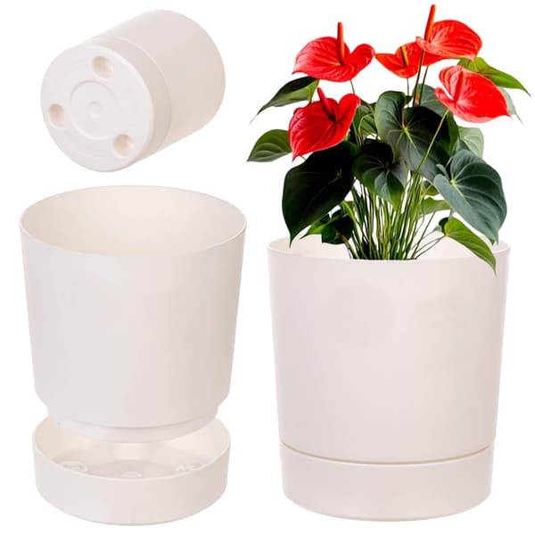 KADAX Urtepotte Urtepotte med Stander Plastik Rund 34,5 cm