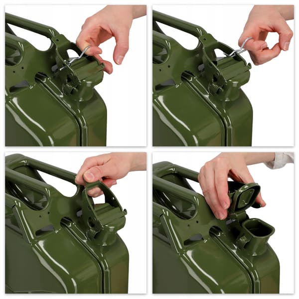 KADAX 20L fyringsoliedunk metalbeholder tankdunk