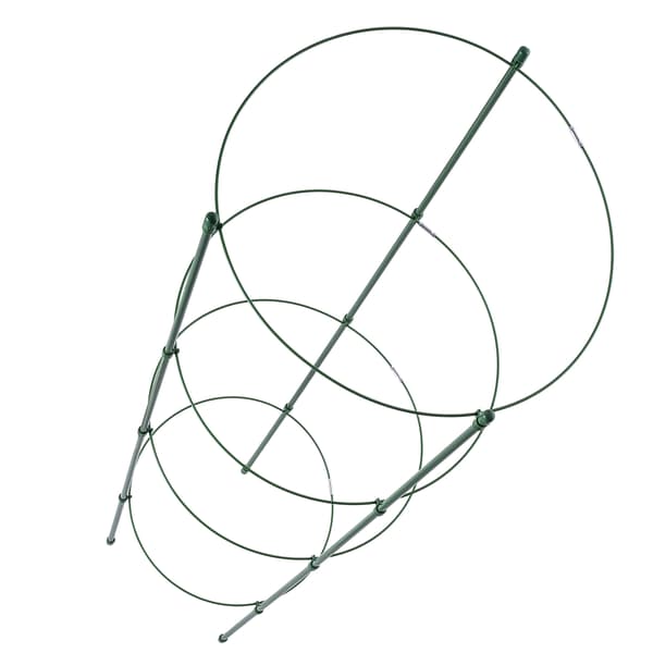 KADAX Ringstøtte til planter og blomster 90 cm metalstøtteringe 3 stk.