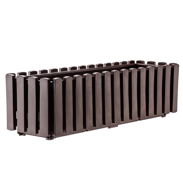 KADAX Balkonkasse Blomsterpotte 58x18x16,5 cm Brun Balkon