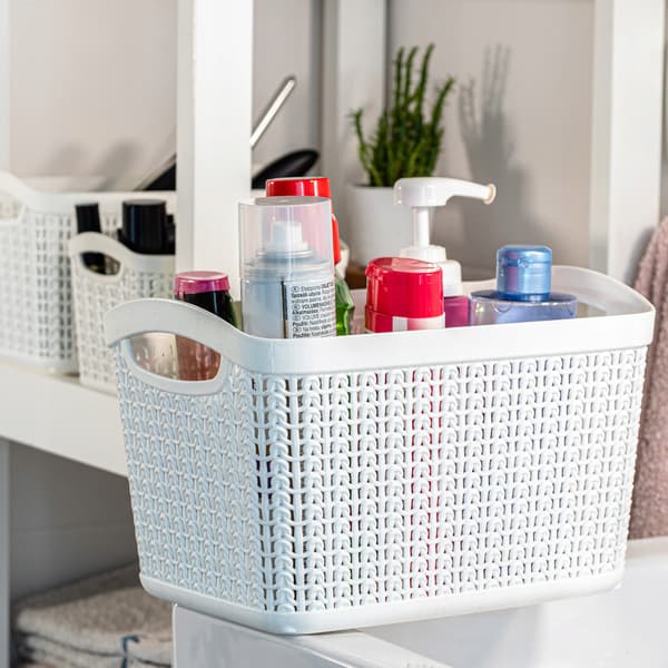 KADAX Förvaringslåda Behållare 6,6L Korgorganisatör Plast Vit 2st