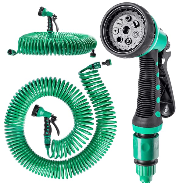 KADAX 30M Förlängbar Trädgårdsslang Kraftfull Sprinklerpistol Snabbkopplingsset