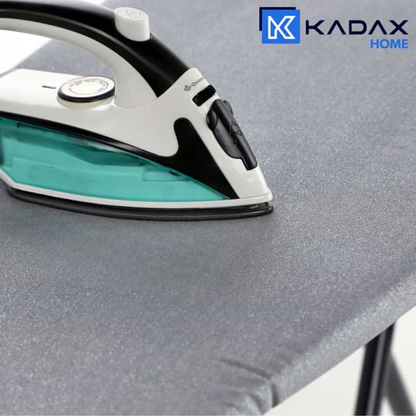 KADAX Strykbrädesöverdrag 140x50 cm bomull silver