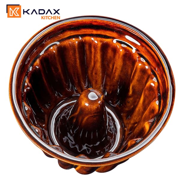 KADAX Kakform med skorstenshylsa Bakform i stengods 27 cm 5 l
