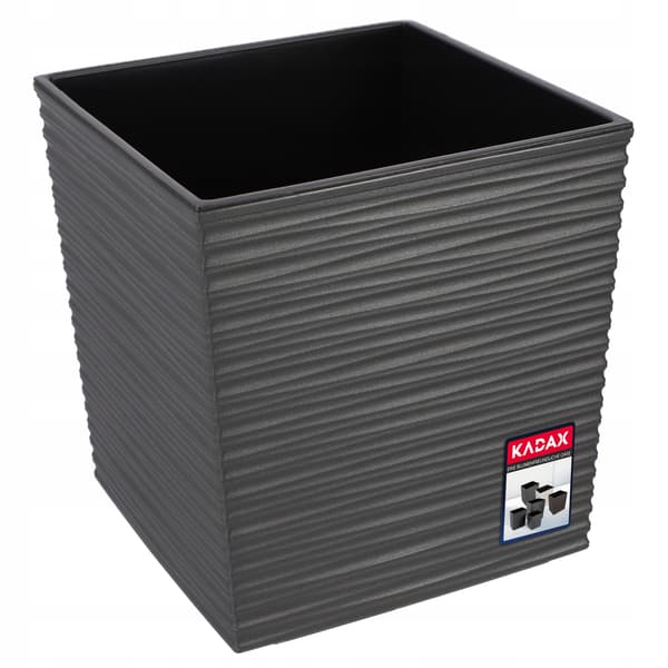 KADAX Urtepotte, Urtepotte, 30 cm, Grå Plastlåg, Med Indsats