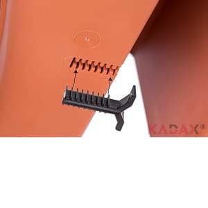 KADAX Balkonkasse Urtepotte Urtepotte til Balustrade 29,5x28x19,5 cm