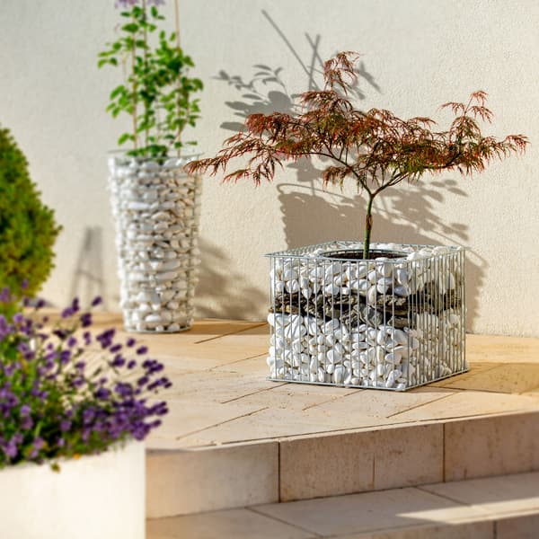 KADAX Gabion Potte Gabion Overdækning Stål Til Blomster Sten Have Udendørs
