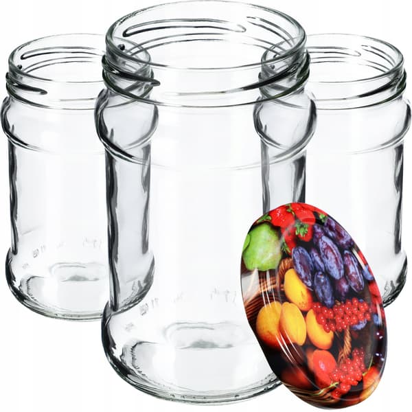 KADAX Seno purkit 315ml 10kpl 66mm + 'Fruit' kannet