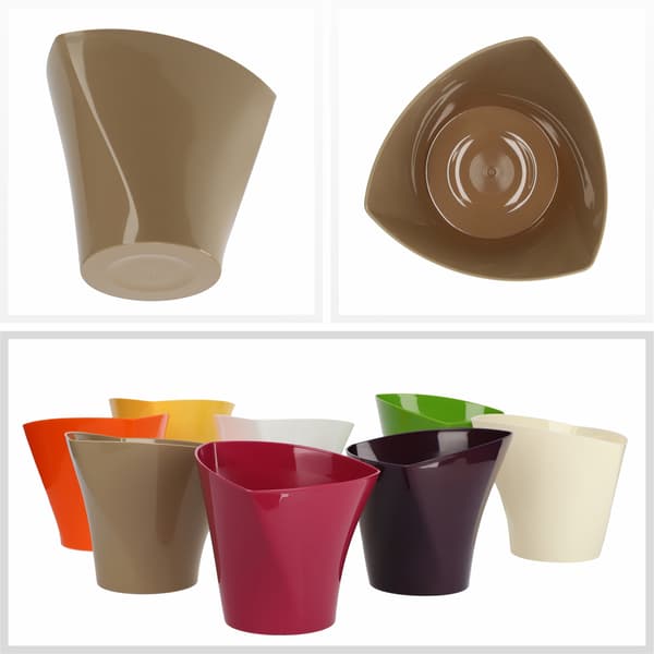KADAX Urtepottedæksel 13 cm Urtepotte Asymmetrisk Beige til Stuen