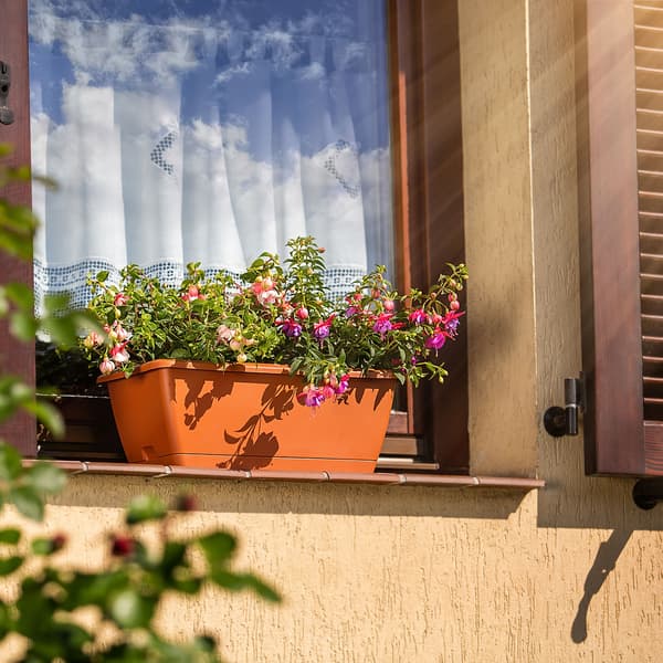 KADAX Balkonkasse 40 cm Urtepotte Urtepottestativ Balkon Blomsterstativ