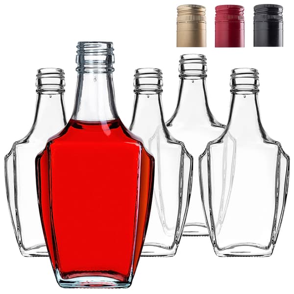 KADAX Glasflaska Glasflaskor 250 ml För Likör Vin Vodka Kapsyl 50st