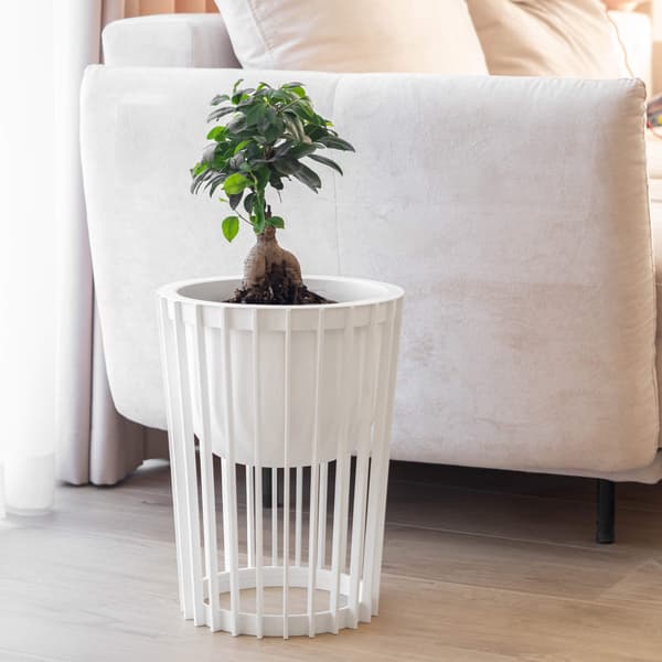 KADAX Loft Rund Hvid Urtepotteindsats 24 cm