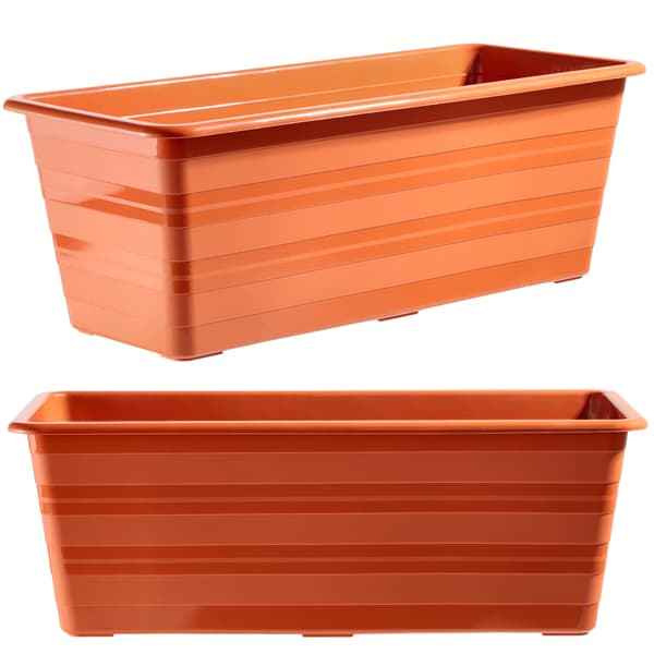 KADAX Balkonkasse 40 cm Urtepotte Urtepotte Balkon Terrakotta