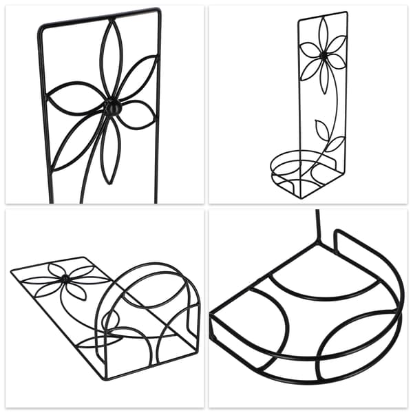 KADAX Metal væghængt blomsterstativ Loft til blomster, planter og potter