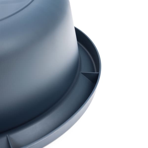 KADAX Tvättställ 4L Plast Rund Skål Grå