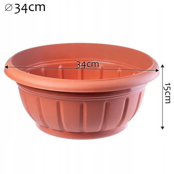 KADAX Urtepotteskjuler til kirkegårdsgravblomster, plastik, kirkegård, 34 cm