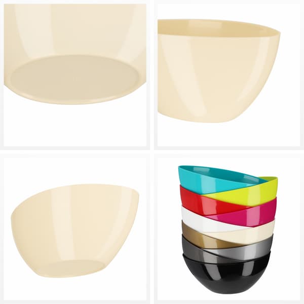 KADAX Urtepotte 38cm Oval Plastik Urtepottedæksel Ecru