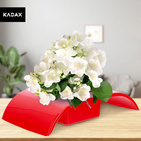 KADAX Urtepotteskjuler til Dekorationer Ikebana Base Rød