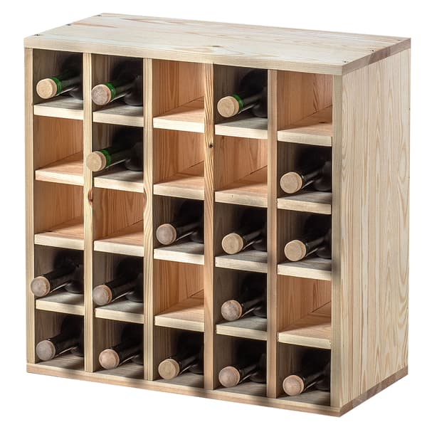 KADAX Vinställ Träställ 25 Flaskor Alkoholskåp Vardagsrum 52cm