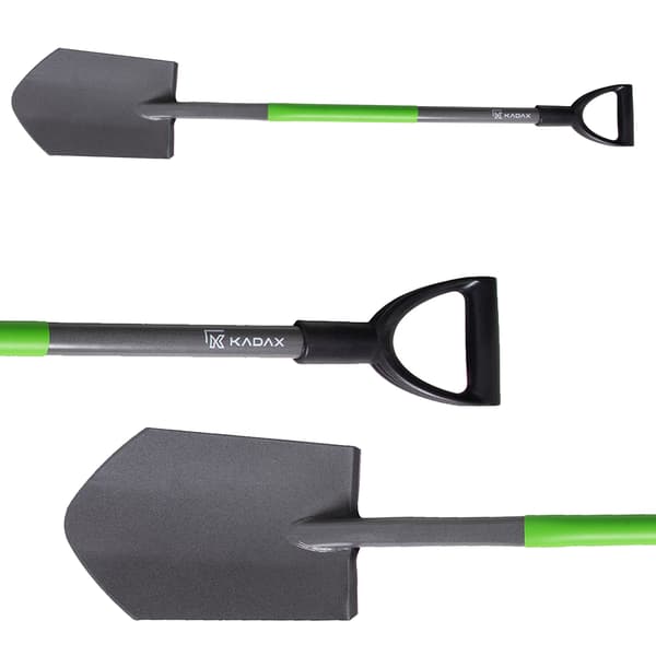 KADAX Lapio Terävä 119 cm Metallinen Puutarha Ergo Lapio Terävällä Varrella