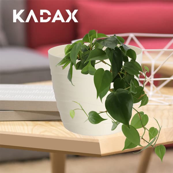 KADAX Urtepotte Urtepottedæksel Creme Rund 19cm Plast