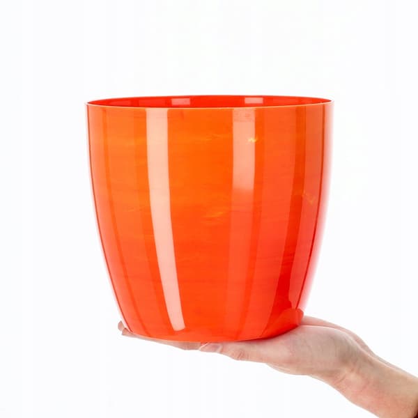 KADAX Urtepottebetræk 16cm Urtepotte Orange Marmor Blomsterfod Stue