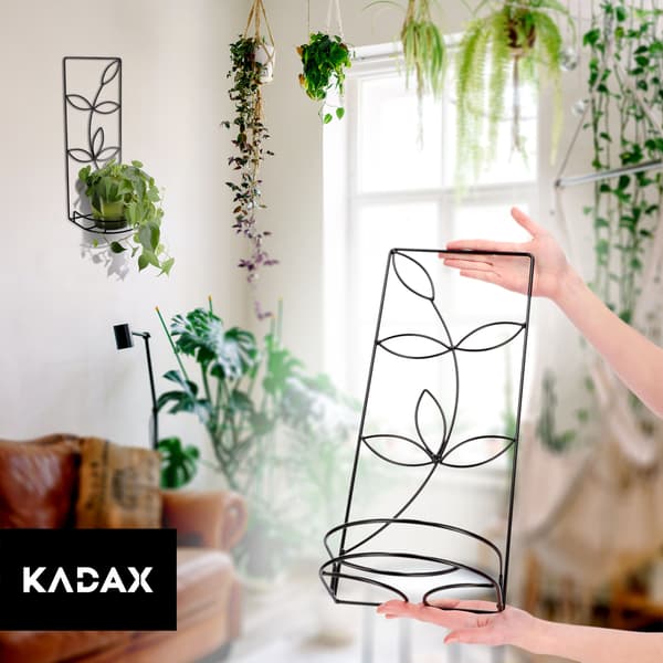 KADAX Metal væghængt blomsterstativ Loft til blomster, planter og potter