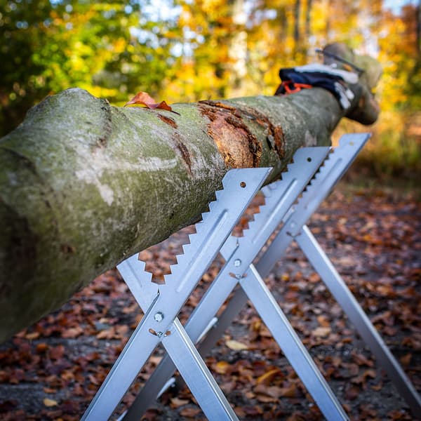 KADAX Træskærestativ Sammenklappelig Buk Metalbuk 150 kg