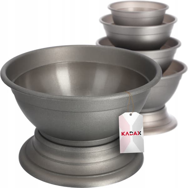KADAX Blomkruka för kyrkogård, gravstensskål, plastlock, planteringslåda, 30 cm