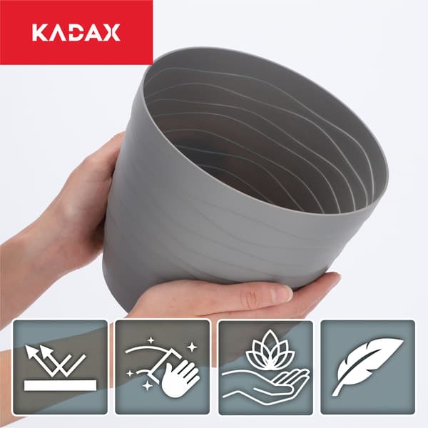 KADAX Urtepotte, Urtepotte, Grå, Rund, 19 cm, Plast
