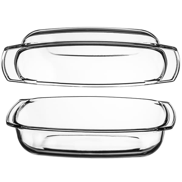 KADAX 5L Rektangulär Ugnsform i Glas med Lock, Stor