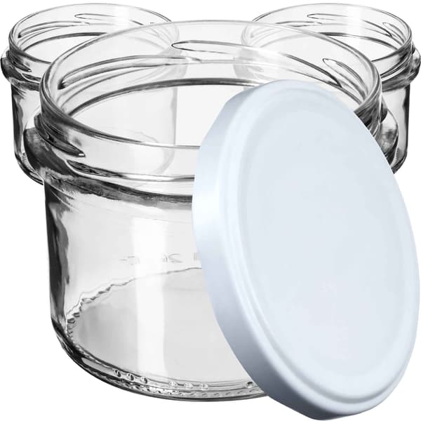 KADAX 10x Lasipurkit 235 ml Säilöntä Jam Pate Kannet Fi82