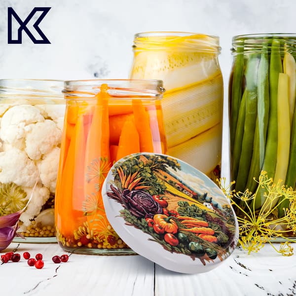 KADAX Säilöntäpurkit Denia 250ml 50kpl 82mm + kansi "Kylä"