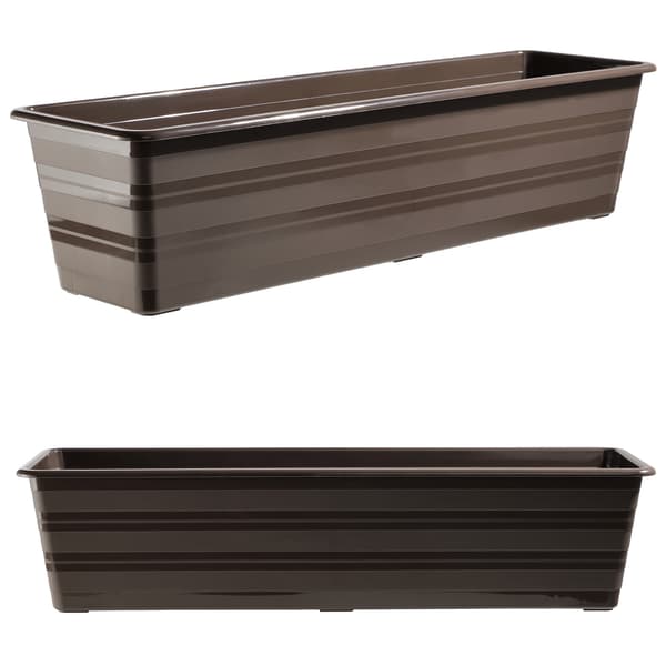 KADAX Balkonkasse 60 cm Urtepotte Urtepotte Balkon Brun